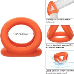 Comprar CALEXOTICS - ALPHA TRIPLE ANILLO NARANJA al mejor precio - Envíos Discretos