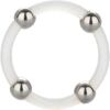 Comprar CALEXOTICS - ANILLO DE SILICONA CON CUENTAS DE ACERO TALLA L al mejor precio - Envíos Discretos