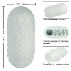 Comprar CALEXOTICS - BOUNDLESS STROKER BLANDO REVERSIBLE GRIS al mejor precio - Envíos Discretos
