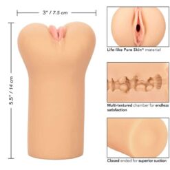 Comprar CALEXOTICS - BOUNDLESS VULVA MASTURBADOR TONO LIGHT al mejor precio - Envíos Discretos