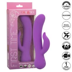 Comprar CALEXOTICS - FIRST TIME VIBRADOR COMPLACIENTE RECARGABLE MORADO al mejor precio - Envíos Discretos
