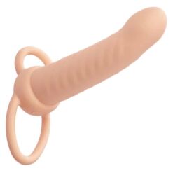 Comprar CALEXOTICS - MAXX DOBLE PENETRADOR ACANALADO 10 VIBRACIONES NATURAL al mejor precio - Envíos Discretos