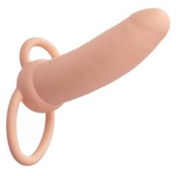 Comprar CALEXOTICS - MAXX DOBLE PENETRADOR GRUESO 10 VIBRACIONES NATURAL al mejor precio - Envíos Discretos