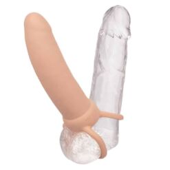 Comprar CALEXOTICS - MAXX DOBLE PENETRADOR GRUESO 10 VIBRACIONES NATURAL al mejor precio - Envíos Discretos