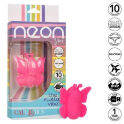 Comprar CALEXOTICS - NEON VIBES THE FLUTTER VIBE ESTIMULADOR 10 VIBRACIONES ROSA al mejor precio - Envíos Discretos