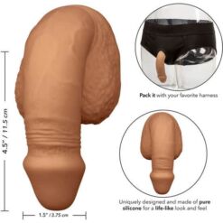 Comprar CALEXOTICS - PACKING PENIS PENE DE SILICONA 12.75CM CARAMELO al mejor precio - Envíos Discretos