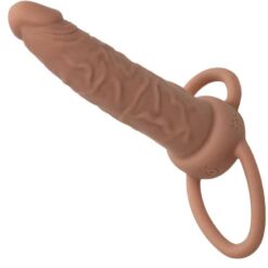 Comprar CALEXOTICS - PERFORMANCE MAXX DOBLE PENETRADOR RECARGABLE PIEL MORENO al mejor precio - Envíos Discretos