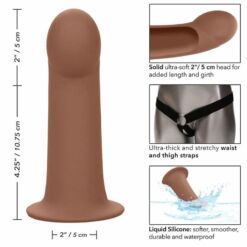 Comprar CALEXOTICS - PERFORMANCE MAXX EXTENSIÓN CON ARNÉS PIEL MORENO al mejor precio - Envíos Discretos