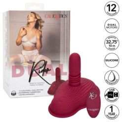 Comprar CALEXOTICS - RIDER MASAJEADOR DOBLE MOTOR CONTROL REMOTO ROJO al mejor precio - Envíos Discretos
