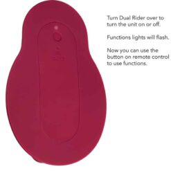 Comprar CALEXOTICS - RIDER MASAJEADOR DOBLE MOTOR CONTROL REMOTO ROJO al mejor precio - Envíos Discretos