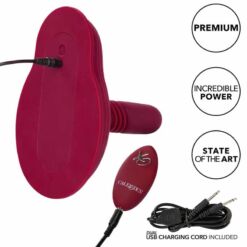 Comprar CALEXOTICS - RIDER MASAJEADOR DOBLE MOTOR CONTROL REMOTO ROJO al mejor precio - Envíos Discretos