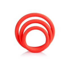 Comprar CALEXOTICS - SET TRES ANILLAS ERECCIÓN ROJO al mejor precio - Envíos Discretos