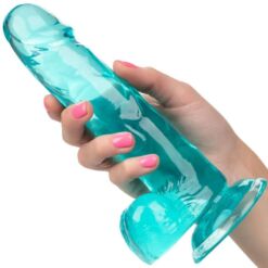 Comprar CALEXOTICS - SIZE QUEEN DILDO AZUL 15.3 CM al mejor precio - Envíos Discretos