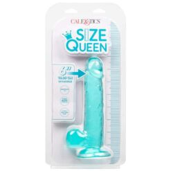 Comprar CALEXOTICS - SIZE QUEEN DILDO AZUL 15.3 CM al mejor precio - Envíos Discretos
