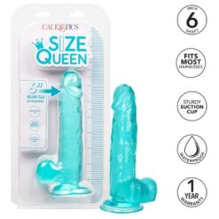 Comprar CALEXOTICS - SIZE QUEEN DILDO AZUL 15.3 CM al mejor precio - Envíos Discretos