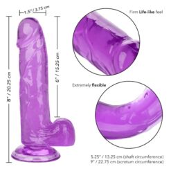 Comprar CALEXOTICS - SIZE QUEEN DILDO LILA 15.3 CM al mejor precio - Envíos Discretos