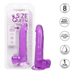 Comprar CALEXOTICS - SIZE QUEEN DILDO LILA 20.3 CM al mejor precio - Envíos Discretos