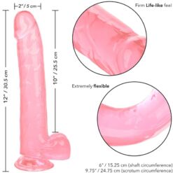 Comprar CALEXOTICS - SIZE QUEEN DILDO ROSA 25.5 CM al mejor precio - Envíos Discretos