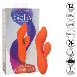 Comprar CALEXOTICS - STELLA DUAL TEASER NARANJA al mejor precio - Envíos Discretos