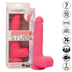 Comprar CALEXOTICS - STUDS VIBRADOR REALÍSTICO 10 VIBRACIONES Y ROSA al mejor precio - Envíos Discretos