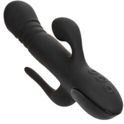 Comprar CALEXOTICS - VIBRADOR TRIPLE EUPHORIA NEGRO al mejor precio - Envíos Discretos