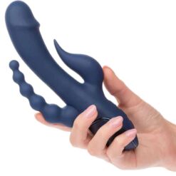 Comprar CALEXOTICS - VIBRADOR TRIPLE ORGASM AZUL al mejor precio - Envíos Discretos