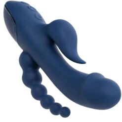 Comprar CALEXOTICS - VIBRADOR TRIPLE ORGASM AZUL al mejor precio - Envíos Discretos