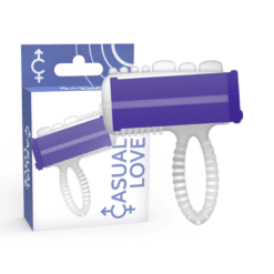 Comprar CASUAL LOVE - RING VIBRADOR LENGUA LILA al mejor precio - Envíos Discretos