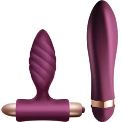 Comprar CLIMAXIMUM - DESIRE KIT VIBRADOR + PLUG ANAL TRENZADO al mejor precio - Envíos Discretos