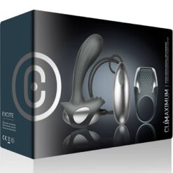 Comprar CLIMAXIMUM - EXCITE KIT ANILLO PARA PENE + MASAJEADOR PRÓSTATA CON CABLE al mejor precio - Envíos Discretos