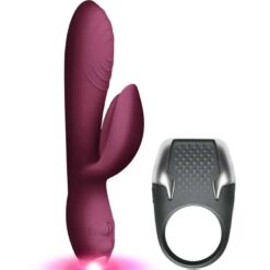 Comprar CLIMAXIMUM - LAMOUR KIT VIBRADOR RABBIT + ANILLO PENE LED al mejor precio - Envíos Discretos