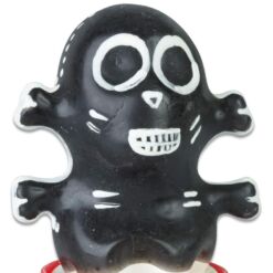 Comprar CONDOMERIE - PRESERVATIVO DECORATIVO PINTADO A MANO CALAVERA NEGRA MODELO 1 al mejor precio - Envíos Discretos