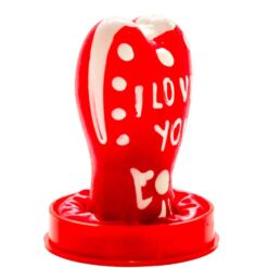 Comprar CONDOMERIE - PRESERVATIVO DECORATIVO PINTADO A MANO CORAZÓN - TE AMO MODELO 1 al mejor precio - Envíos Discretos