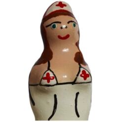 Comprar CONDOMERIE - PRESERVATIVO DECORATIVO PINTADO A MANO ENFERMERA MORENA al mejor precio - Envíos Discretos