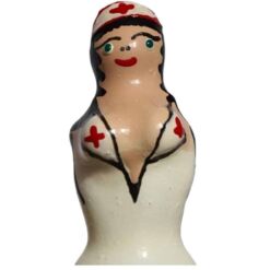 Comprar CONDOMERIE - PRESERVATIVO DECORATIVO PINTADO A MANO ENFERMERA RUBIA al mejor precio - Envíos Discretos