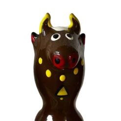 Comprar CONDOMERIE - PRESERVATIVO DECORATIVO PINTADO A MANO TORO NEGRO MODELO 2 al mejor precio - Envíos Discretos