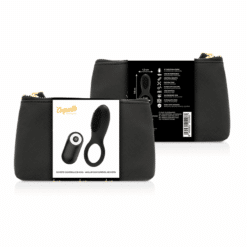 Comprar COQUETTE CHIC DESIRE - ANILLO VIBRADOR CONTROL REMOTO RECARGABLE NEGRO / GOLD al mejor precio - Envíos Discretos