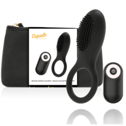 Comprar COQUETTE CHIC DESIRE - ANILLO VIBRADOR CONTROL REMOTO RECARGABLE NEGRO / GOLD al mejor precio - Envíos Discretos