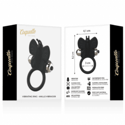 Comprar COQUETTE CHIC DESIRE - COCK RING BUTTERFLY ANILLO VIBRADOR NEGRO / GOLD al mejor precio - Envíos Discretos