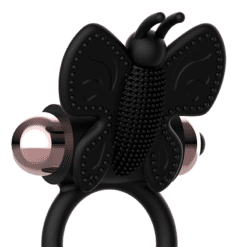 Comprar COQUETTE CHIC DESIRE - COCK RING BUTTERFLY ANILLO VIBRADOR NEGRO / GOLD al mejor precio - Envíos Discretos