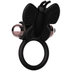 Comprar COQUETTE CHIC DESIRE - COCK RING BUTTERFLY ANILLO VIBRADOR NEGRO / GOLD al mejor precio - Envíos Discretos