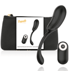 Comprar COQUETTE CHIC DESIRE - HUEVO CONTROL REMOTO RECARGABLE NEGRO / GOLD al mejor precio - Envíos Discretos