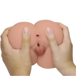 Comprar CRAZY BULL - BERNACE TRASERO VIBRADOR CON VAGINA Y ANO REALÍSTICO NATURAL CONTROL REMOTO al mejor precio - Envíos Discretos