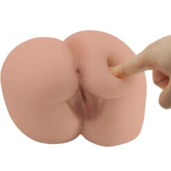 Comprar CRAZY BULL - BERNACE TRASERO VIBRADOR CON VAGINA Y ANO REALÍSTICO NATURAL CONTROL REMOTO al mejor precio - Envíos Discretos