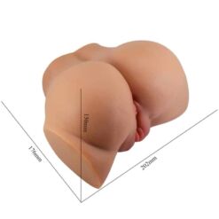 Comprar CRAZY BULL - EMILIA TRASERO VIBRADOR CON VAGINA Y ANO REALÍSTICO NATURAL CONTROL REMOTO al mejor precio - Envíos Discretos