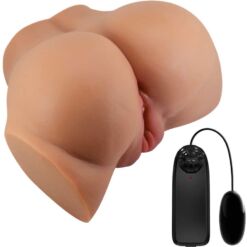 Comprar CRAZY BULL - EMILIA TRASERO VIBRADOR CON VAGINA Y ANO REALÍSTICO NATURAL CONTROL REMOTO al mejor precio - Envíos Discretos