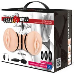 Comprar CRAZY BULL - EMMA MASTURBADOR DOBLE VAGINA REALÍSTICO al mejor precio - Envíos Discretos