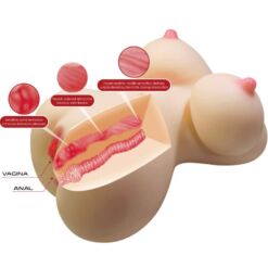 Comprar CRAZY BULL - FIONA TORSO FEMENINO REALISTA VAGINA Y ANAL 7.1 KG al mejor precio - Envíos Discretos