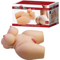 Comprar CRAZY BULL - GRACE TORSO FEMENINO REALISTA VAGINA Y ANAL 7.5 KG al mejor precio - Envíos Discretos