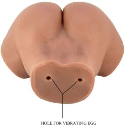 Comprar CRAZY BULL - HAILEY TRASERO VIBRADOR CON VAGINA Y ANO REALÍSTICO MULATO CONTROL REMOTO al mejor precio - Envíos Discretos